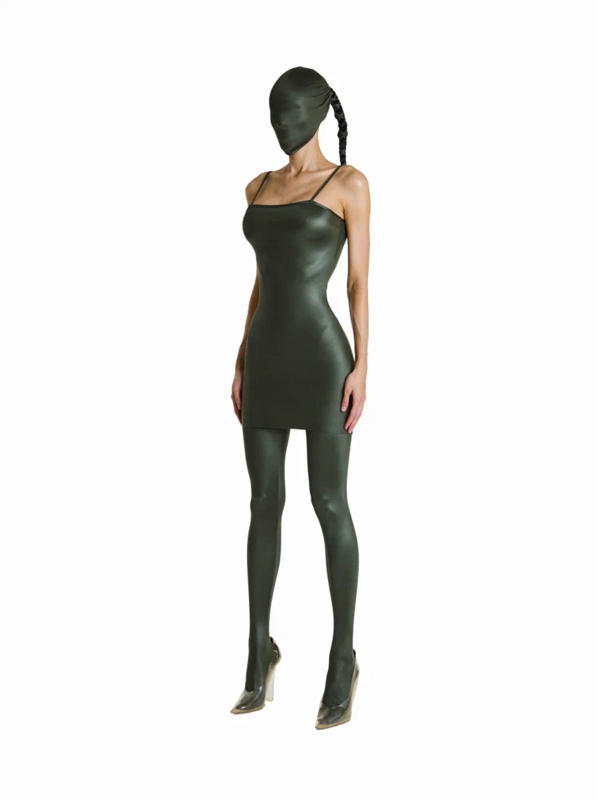 Dress & Tights Khaki Slim