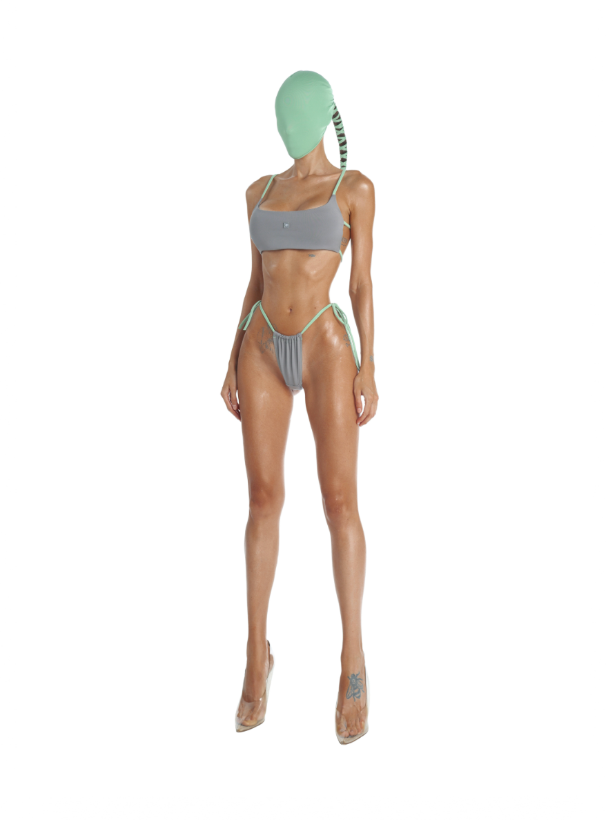 SWIMSUIT TOP MINI STRINGS BOTTOM TRIANGLE