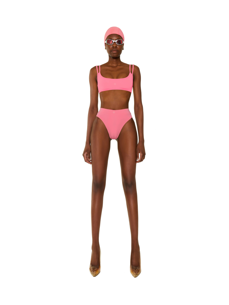 SWIMSUIT TOP MINI BOTTOM W ELASTIC