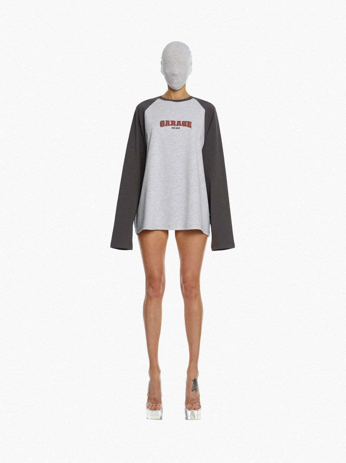LONG SLEEVE RAGLAN, RED PRINT
