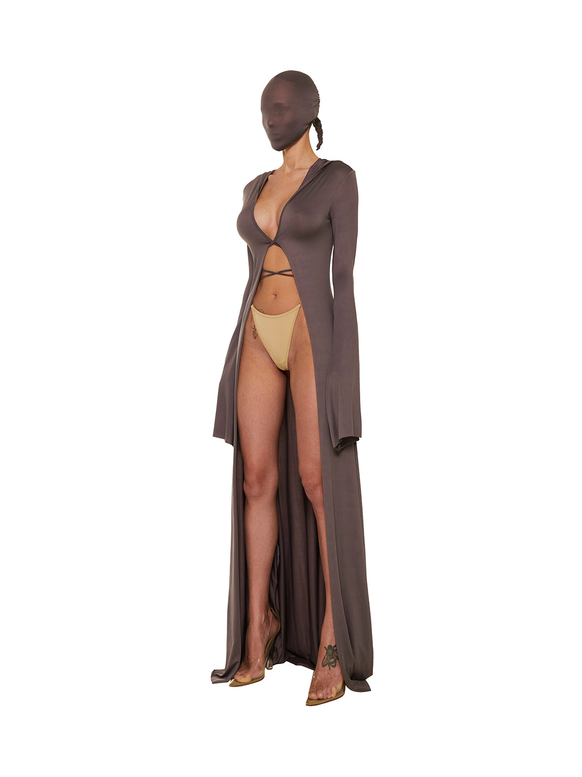 LONG CARDIGAN w/HOODIE