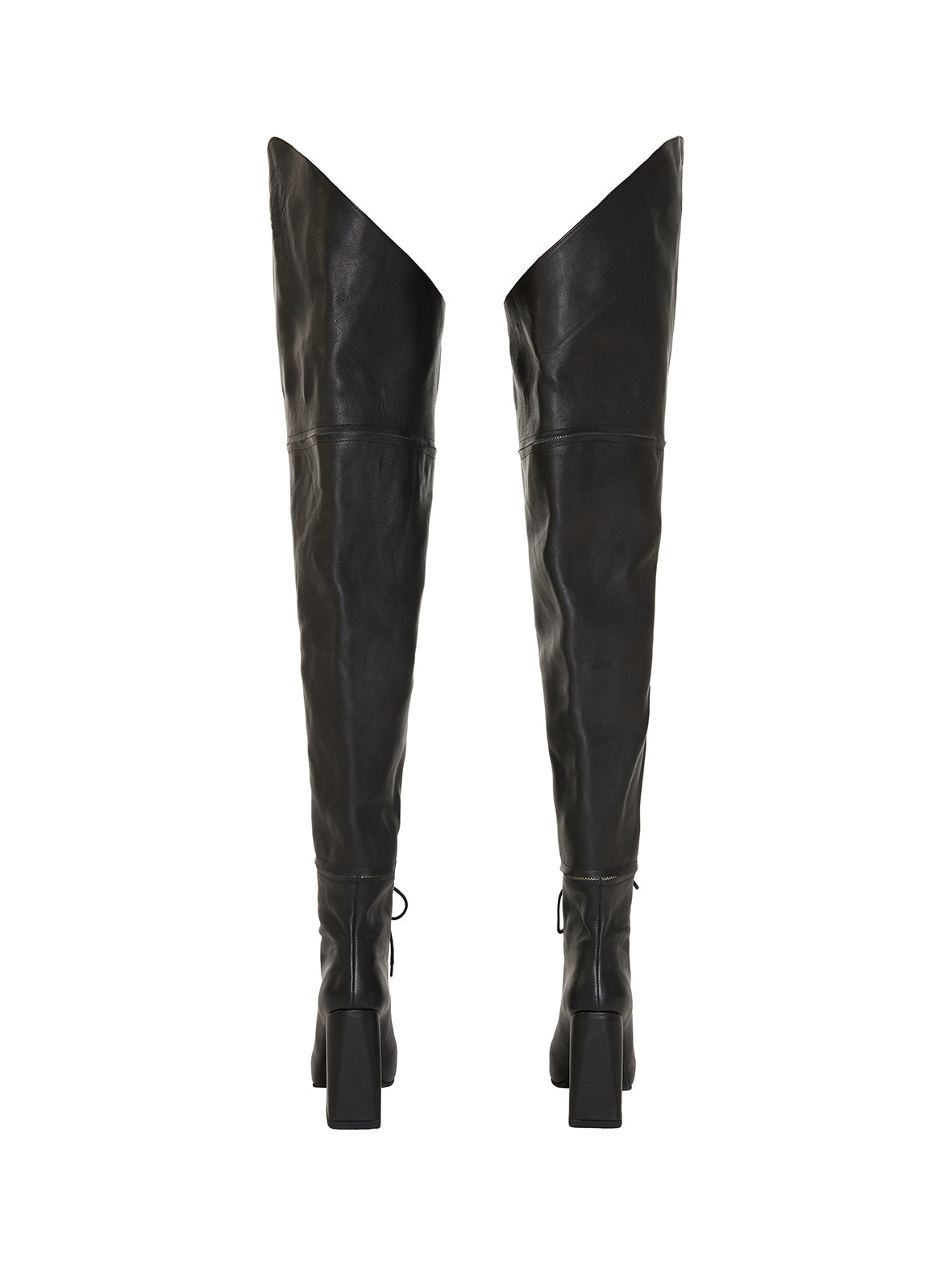G-out lace-up boots