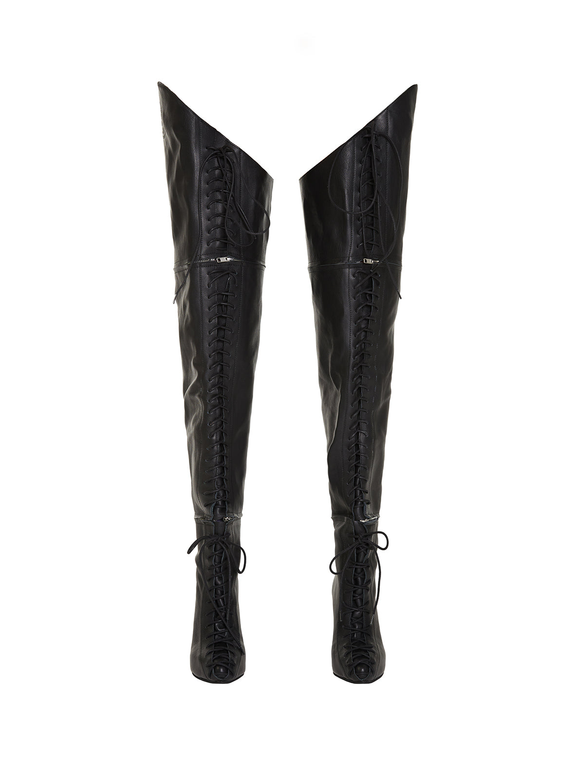 G-out lace-up boots