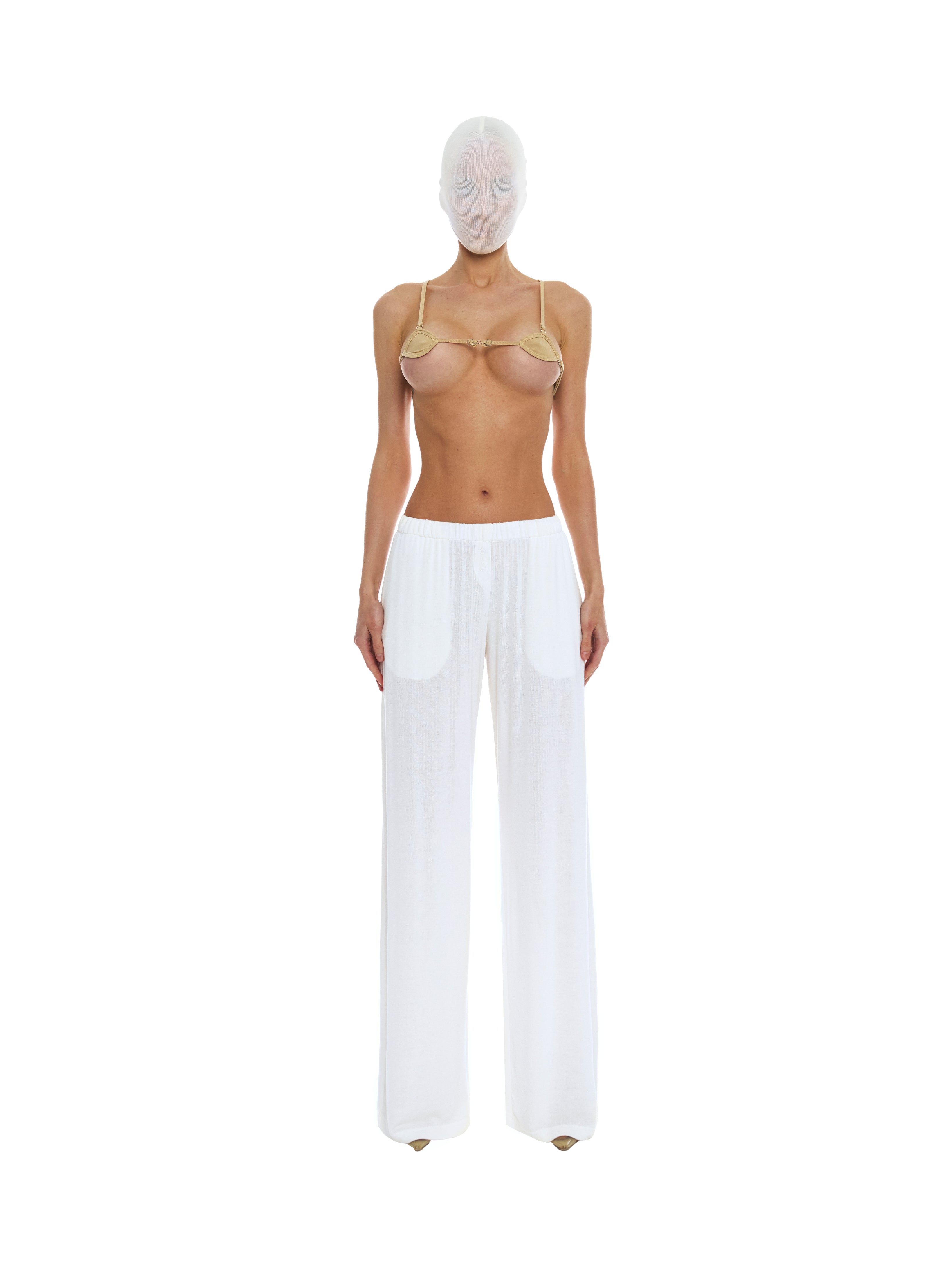 Viscose low rise pants