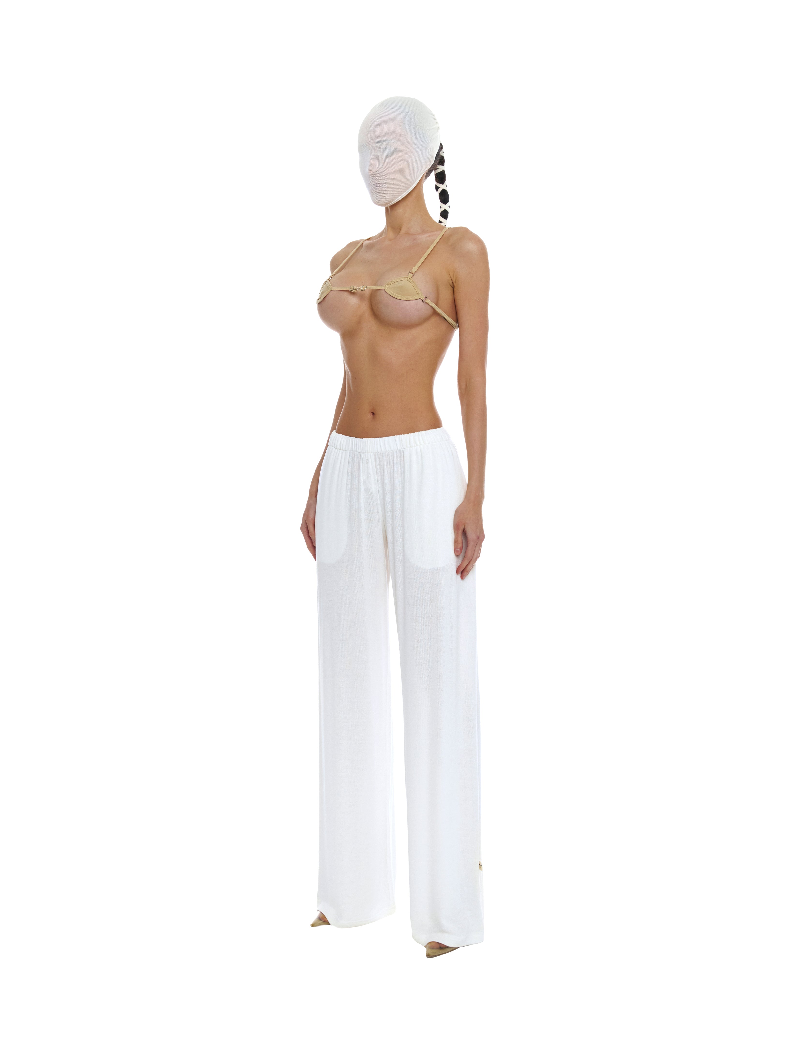 Viscose low rise pants