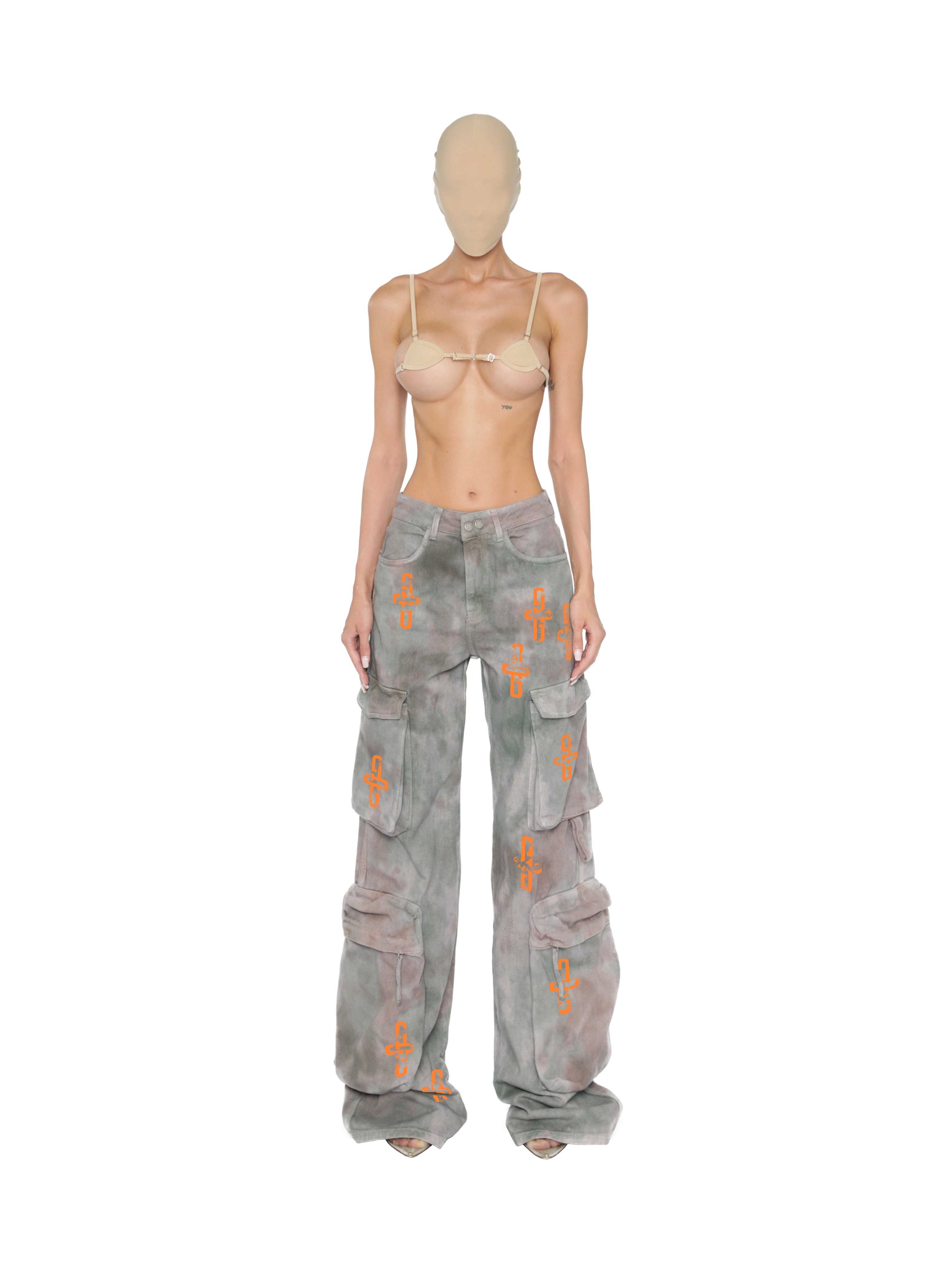 JEANS COTTON CAMO pattern