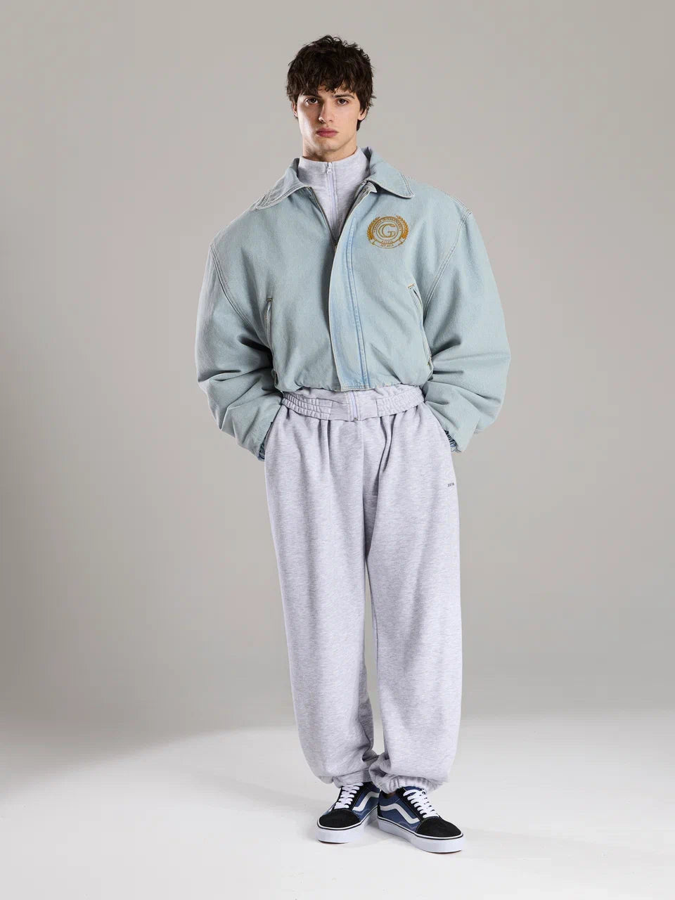 Pants gray melange sport