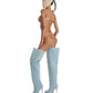 Denim Long boots heels 12