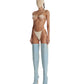 Denim Long boots heels 12