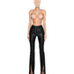 LACE-UP FLARED PANTS