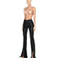 LACE-UP FLARED PANTS
