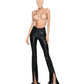 LACE-UP FLARED PANTS