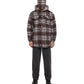 Checked shirt with hoodie