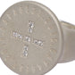G-Seal Silver Ring With Cross