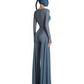 Flared Mesh Jumpsuit