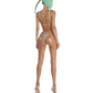 SWIMSUIT TOP MINI STRINGS BOTTOM TRIANGLE