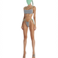 SWIMSUIT TOP MINI STRINGS BOTTOM TRIANGLE