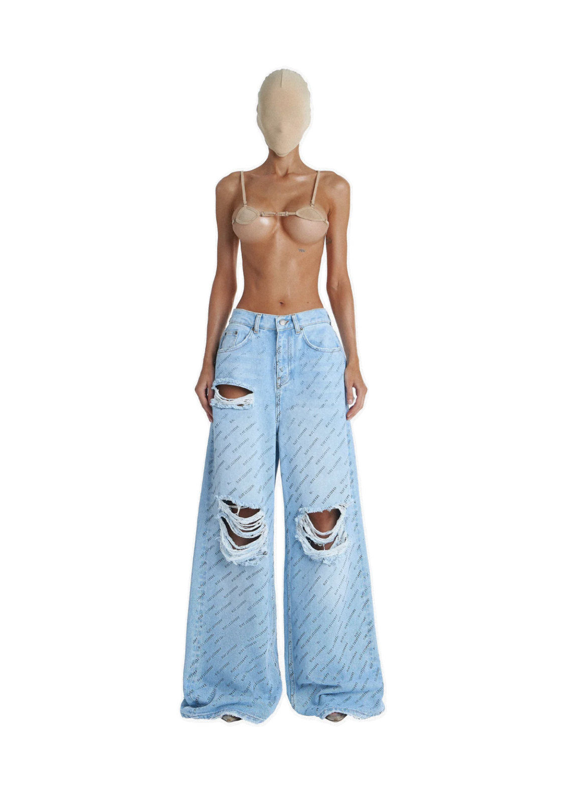 Jeans Garage Open Back Print