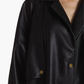 ECO-LEATHER TRENCH COAT
