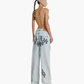 UNISEX JEANS, LEATHER PATTERN
