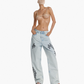 UNISEX JEANS, LEATHER PATTERN