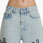 UNISEX JEANS, LEATHER PATTERN