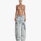 UNISEX JEANS, LEATHER PATTERN