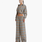 Plaid Shirt and Trousers Suit #1