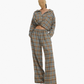 Plaid Shirt and Trousers Suit #1