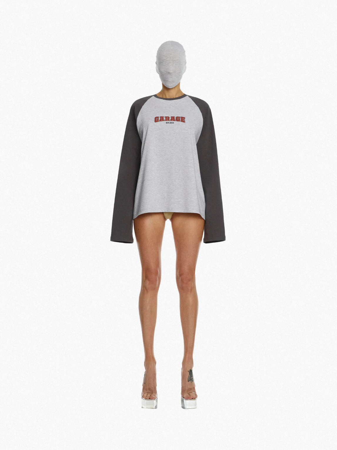 LONG SLEEVE RAGLAN, RED PRINT
