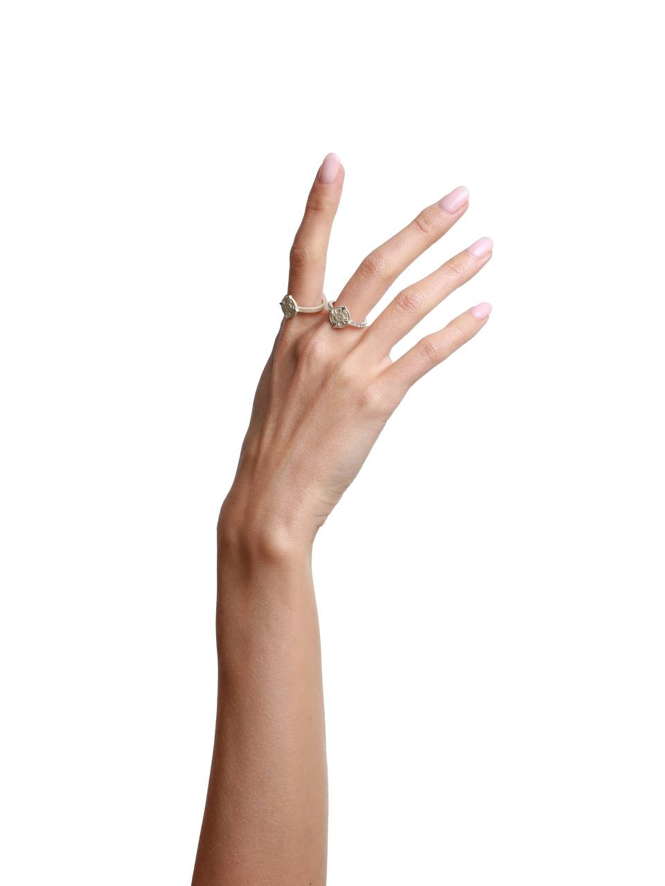 G-Figured Silver Ring