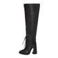 G-out lace-up boots