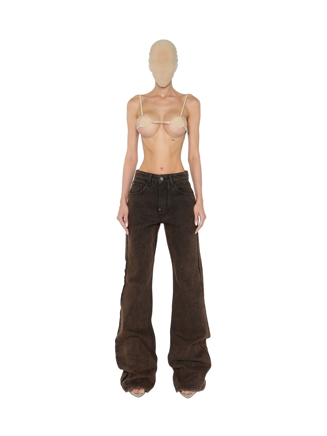 Jeans classic zor kahve