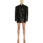 Classic leather jacket with dickeys