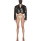 NOBLE BROWN LEATHER CROPPED JACKET
