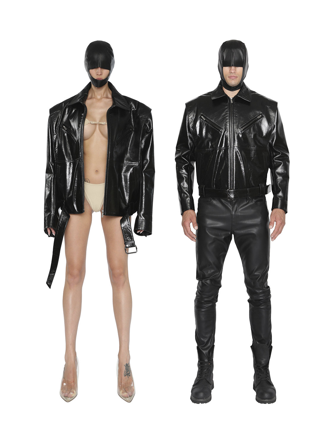 Leather jacket unisex